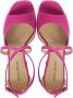 Lina Locchi Sandalen Dames Damesschoenen Leer Plateauhak hoogte 10 cm L1296 Fuchsia - Thumbnail 4