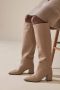 NUBIKK Hoge Laarzen Dames Isa Bella Maat: 36 Materiaal: Leer Kleur: Taupe - Thumbnail 9