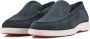 SANTONI Instappers Heren Detroit 17824 Sue Maat: 39 5 Materiaal: Suède Kleur: Blauw - Thumbnail 2