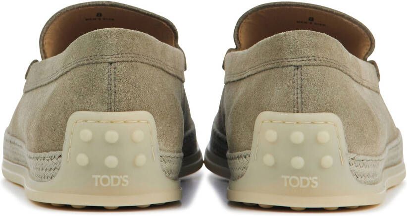 Tod's xxm0tv0aj30 loafers heren beige reo 9997 torba suede 44(10 ) - Foto 3