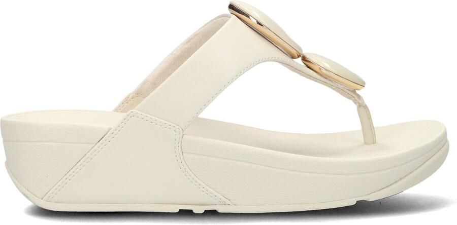FITFLOP Teenslippers Dames Lulu Marbled Stone Toe-post Maat: 40 Materiaal: Leatherlook Kleur: Beige