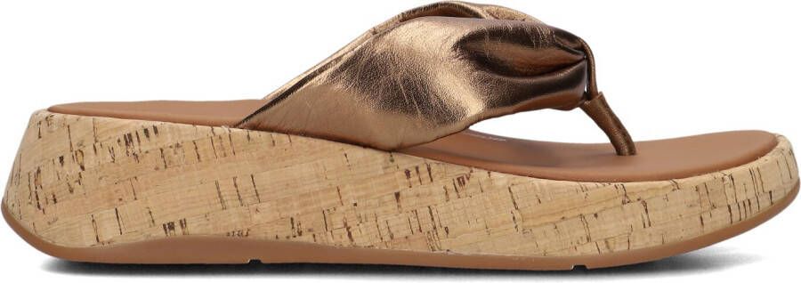 FITFLOP Teenslippers Dames Hn3 Maat: 40 Materiaal: Leer Kleur: Brons - Foto 4
