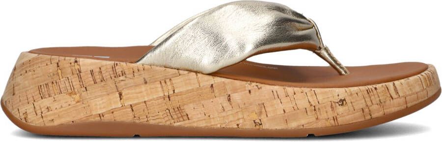 FITFLOP Teenslippers Dames Hn3 Maat: 42 Materiaal: Leer Kleur: Goud - Foto 4