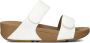 FITFLOP Slippers Dames Lulu Adjustable Shimmerlux Sides Maat: 37 Kleur: Wit - Thumbnail 2