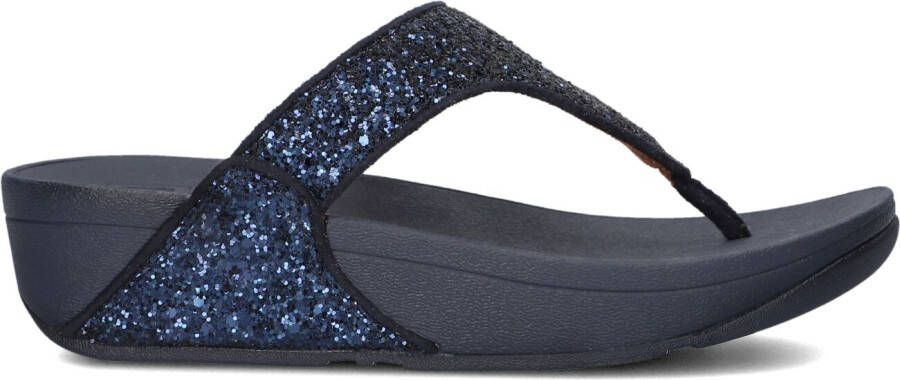 FITFLOP Teenslippers Dames Lulu Glitter Toe-post Maat: 43 Materiaal: Leer Kleur: Blauw - Foto 12