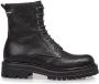 Floris van Bommel Sfw-50125 Veterboots Laarzen Met Veters Dames Zwart - Thumbnail 3