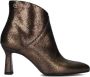 Floris van Bommel Sfw-50080 Enkellaarsjes Enkelboots met rits Dames Bruin - Thumbnail 4