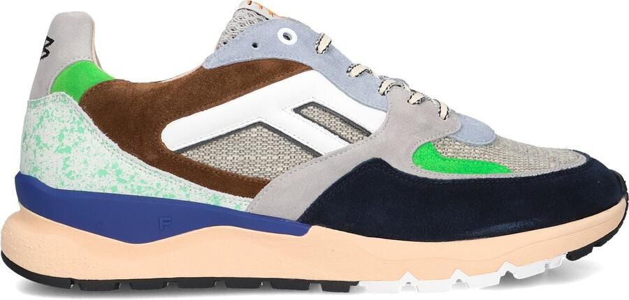 FLORIS VAN BOMMEL Lage Sneakers Heren Sfm-10154 De Treener Maat: 46 Materiaal: Suède Kleur: Blauw