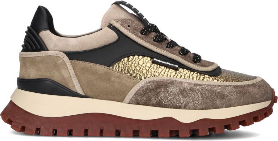 FLORIS VAN BOMMEL Lage Sneakers Dames Grommi 02.03 Maat: 42 Materiaal: Suède Kleur: Goud