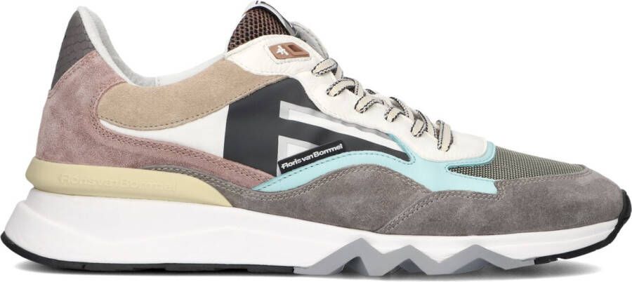 FLORIS VAN BOMMEL Lage Sneakers Heren Sfm-10136 De Zager Maat: 41⅓ Materiaal: Leer Kleur: Taupe - Foto 4