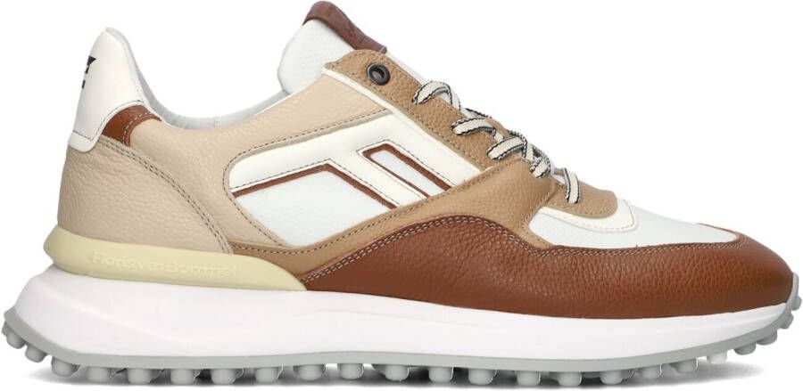 FLORIS VAN BOMMEL Lage Sneakers Heren Sfm-10139 Noppi Maat: 38 Materiaal: Leer Kleur: Cognac