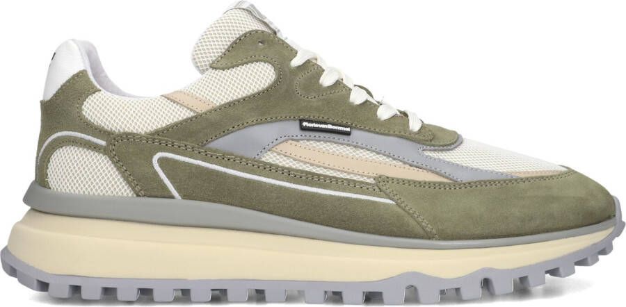 FLORIS VAN BOMMEL Lage Sneakers Heren Sfm-10172 De Gripper Maat: 48⅔ Materiaal: Suède Kleur: Groen