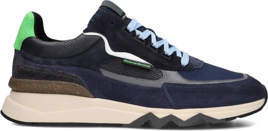 FLORIS VAN BOMMEL Lage Sneakers Heren Sfm-10234 De Zager Maat: 43⅓ Materiaal: Leer Kleur: Blauw - Foto 4