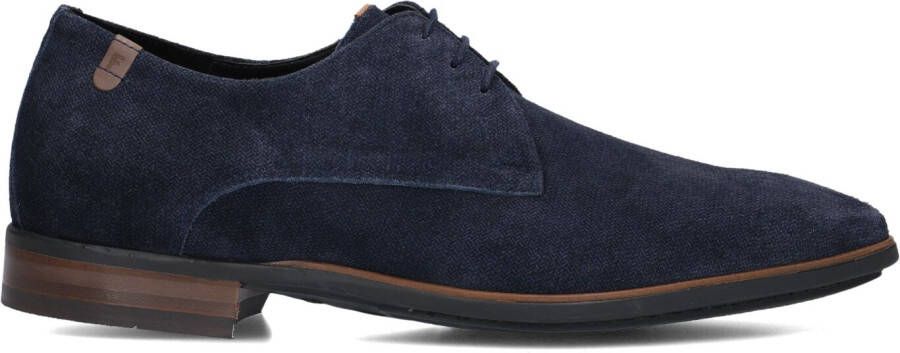 FLORIS VAN BOMMEL Nette Schoenen Heren Sfm-30295 Maat: 42 Materiaal: Suède Kleur: Blauw