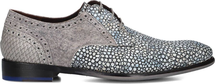 FLORIS VAN BOMMEL Nette Schoenen Heren Sfm-30361 De Stapper Maat: 46 Materiaal: Leer Kleur: Blauw