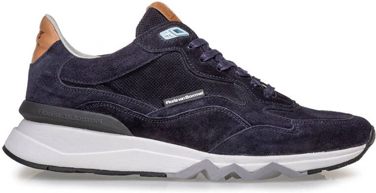 Floris van Bommel sfm-10136 sneakers heren blauw 41-04 darkblue suede 45 (10+) - Foto 6