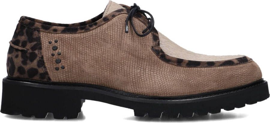 FLORIS VAN BOMMEL Veterschoenen Dames Sfw-30036 Selsi Maat: 38 Materiaal: Suède Kleur: Taupe - Foto 6