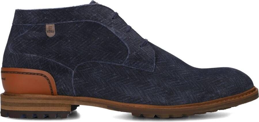 FLORIS VAN BOMMEL Veterschoenen Heren Sfm-50159 Crepi Maat: 41⅓ Materiaal: Suède Kleur: Blauw - Foto 3