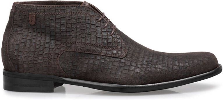 Floris van bommel 50148 De Draver 01.02 Dark Brown H-Wijdte Veter boots