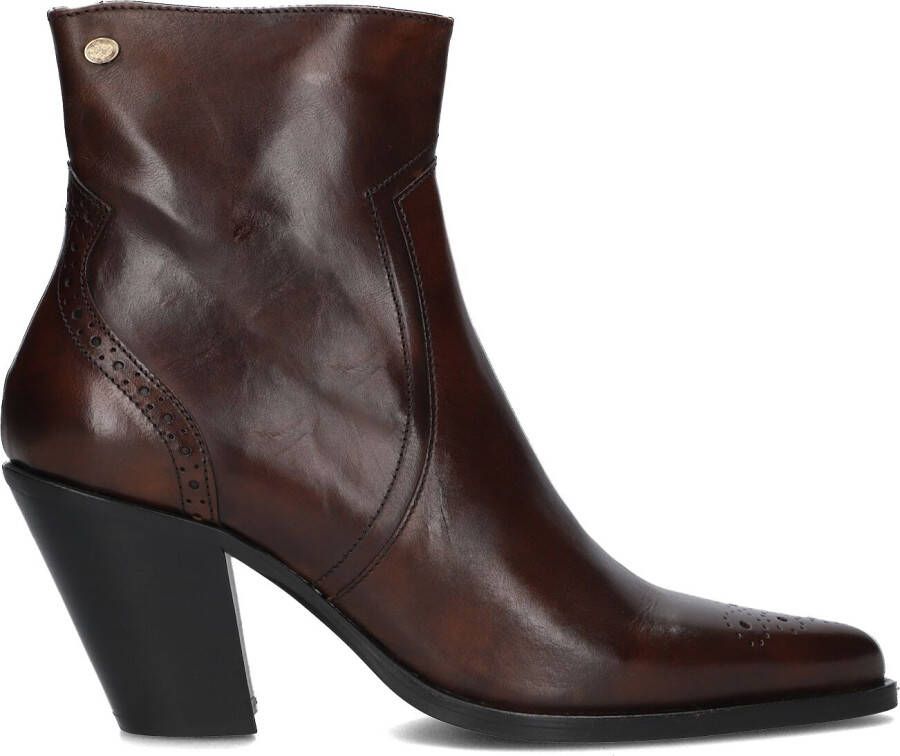 FRED DE LA BRETONIERE Enkellaarsjes Dames Blaire Ankle Boot Maat: 38 Materiaal: Leer Kleur: Bruin