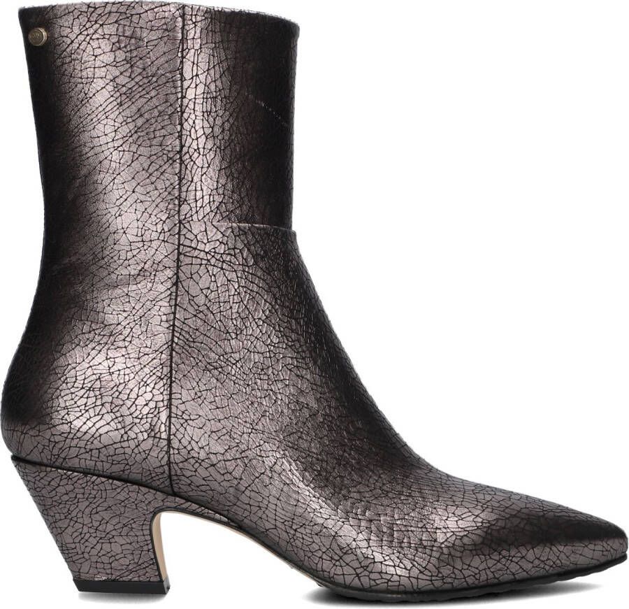FRED DE LA BRETONIERE Enkellaarsjes Dames Rose Ankle Boot Maat: 37 Materiaal: Leer Kleur: Zilver