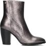 Fred de la Bretoniere Alicia Ankle Boot Enkellaarsjes Enkelboots met rits Dames Zwart - Thumbnail 2