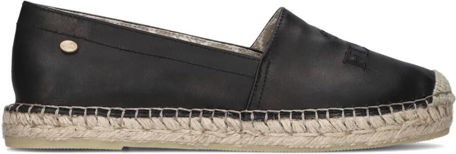 FRED DE LA BRETONIERE Espadrilles Dames 152010254 Maat: 39 Materiaal: Leer Kleur: Zwart