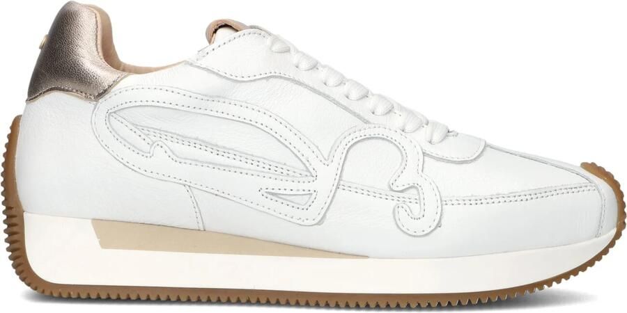 FRED DE LA BRETONIERE Lage Sneakers Dames Yentl Sign Maat: 38 Materiaal: Leer Kleur: Wit