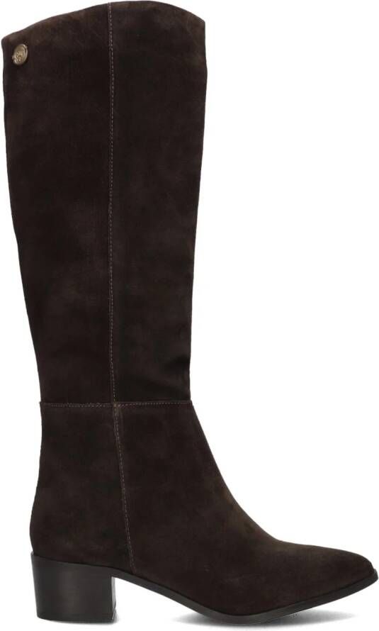 FRED DE LA BRETONIERE Hoge Laarzen Dames Frolly Slob Maat: 37 Materiaal: Suède Kleur: Bruin