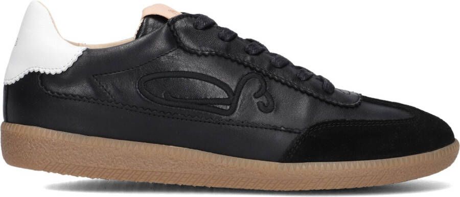 FRED DE LA BRETONIERE Lage Sneakers Dames Pearl Sign Maat: 38 Materiaal: Leer Kleur: Zwart - Foto 2