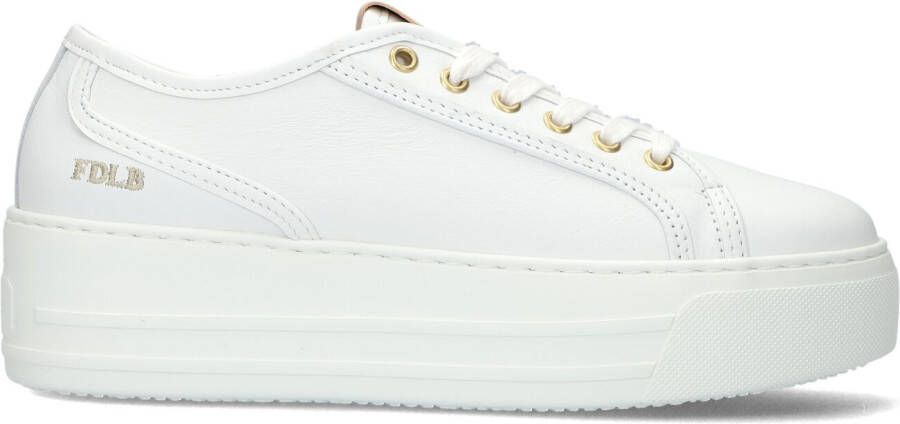 FRED DE LA BRETONIERE Lage Sneakers Dames Vajen Bina Maat: 38 Materiaal: Leer Kleur: Wit