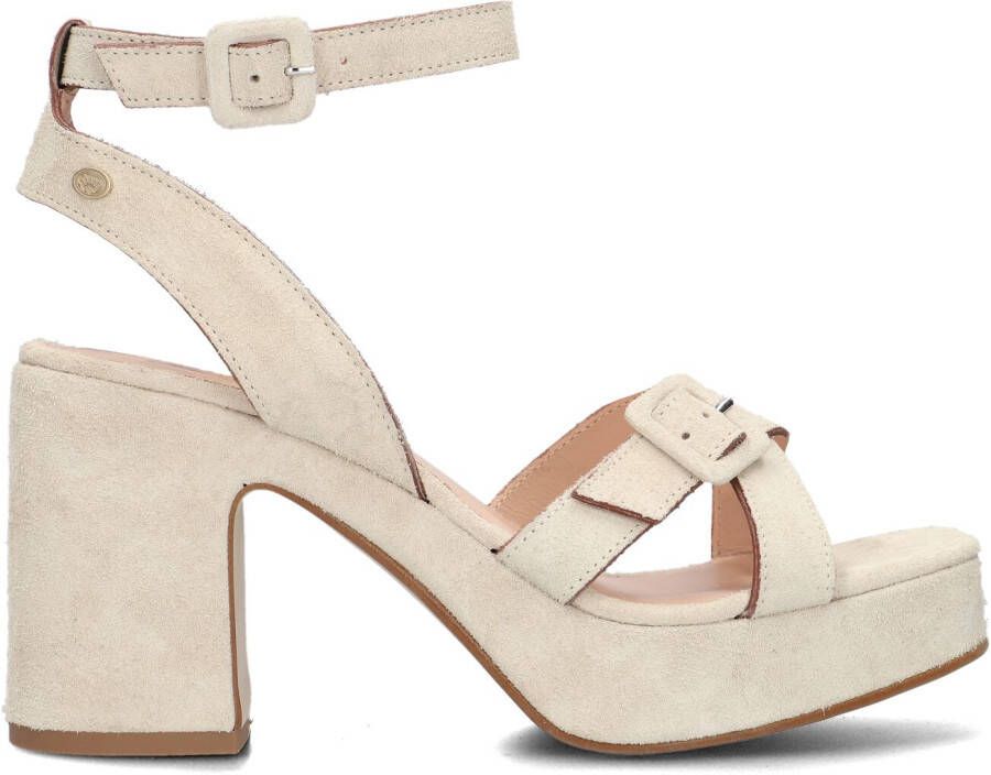 FRED DE LA BRETONIERE Sandalen Dames 163010180 Maat: 41 Materiaal: Suède Kleur: Beige