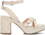 FRED DE LA BRETONIERE Sandalen Dames 163010180 Maat: 41 Materiaal: Suède Kleur: Beige - Thumbnail 3