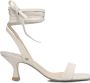 FRED DE LA BRETONIERE Sandalen Dames Iza Wrap Maat: 36 Materiaal: Leer Kleur: Wit - Thumbnail 3