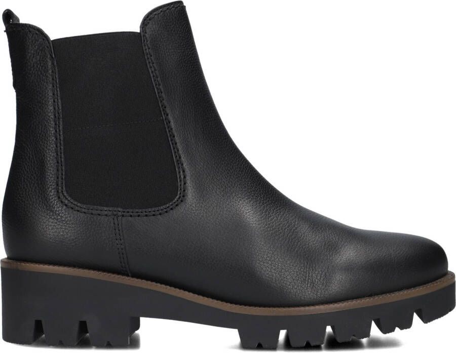 GABOR Chelsea Boots Dames 051 Maat: 36 Materiaal: Leer Kleur: Zwart