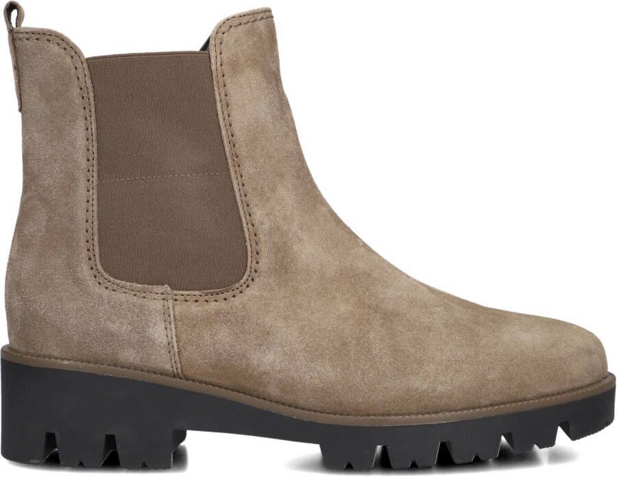 GABOR Chelsea Boots Dames 051 Maat: 38 5 Materiaal: Suède Kleur: Taupe