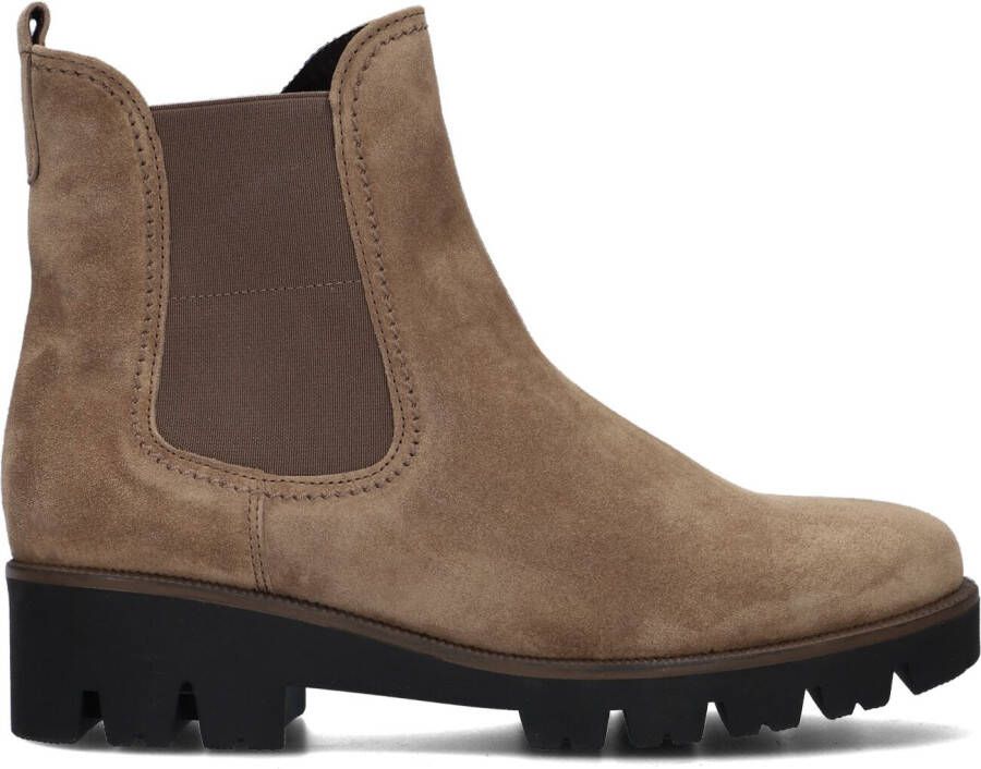 GABOR Chelsea Boots Dames 771.1 Maat: 35 5 Materiaal: Suèdelook Kleur: Cognac