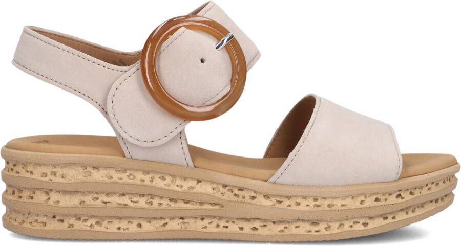 GABOR Dames 550.2 Maat: 42 Materiaal: Suède Kleur: Beige - Foto 2