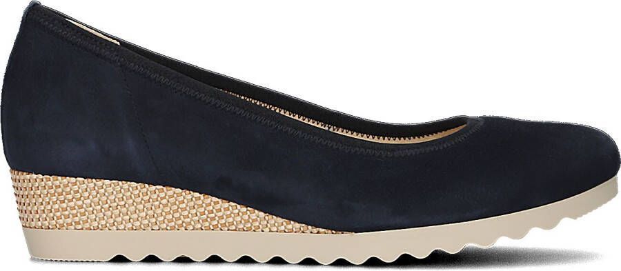 GABOR Dames 641 Maat: 37 Materiaal: Suède Kleur: Blauw