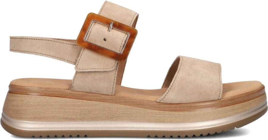 GABOR Dames 744.4 Maat: 43 Materiaal: Suède Kleur: Camel - Foto 3