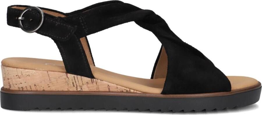 GABOR Dames 751.1 Maat: 35 5 Materiaal: Suède Kleur: Zwart - Foto 4