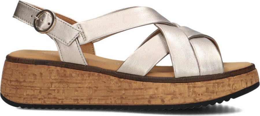GABOR Dames 823.1 Maat: 39 Materiaal: Leer Kleur: Goudkleurig
