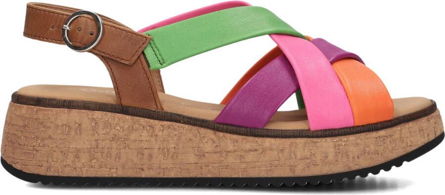 Gabor Sleehaksandaaltjes Florence plateau zomerschoen in kleurrijk design wijdte g (=wijd) - Foto 9