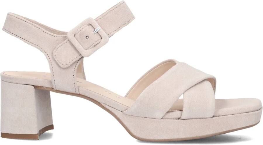 GABOR Dames 953 Maat: 37 5 Materiaal: Suède Kleur: Beige