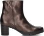 Gabor 071 Enkellaarsjes Enkelboots met rits Dames Bruin - Thumbnail 4