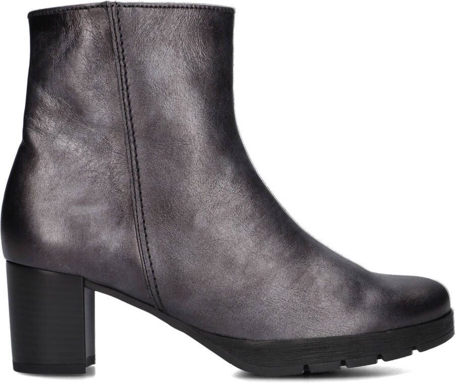 GABOR Enkellaarsjes Dames 071 Maat: 38 5 Materiaal: Leer Kleur: Grijs