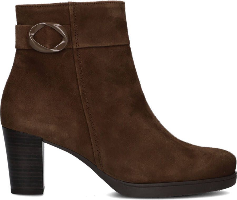 GABOR Enkellaarsjes Dames 083 Maat: 39 Materiaal: Suède Kleur: Bruin - Foto 5