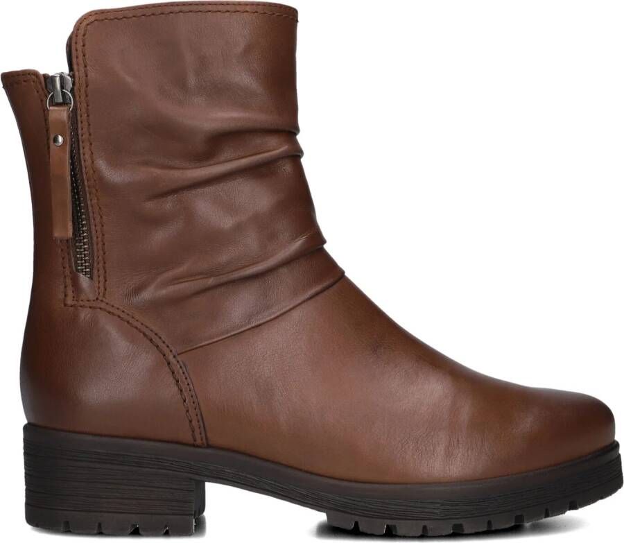 GABOR Enkellaarsjes Dames 092 Maat: 42 Materiaal: Leer Kleur: Camel