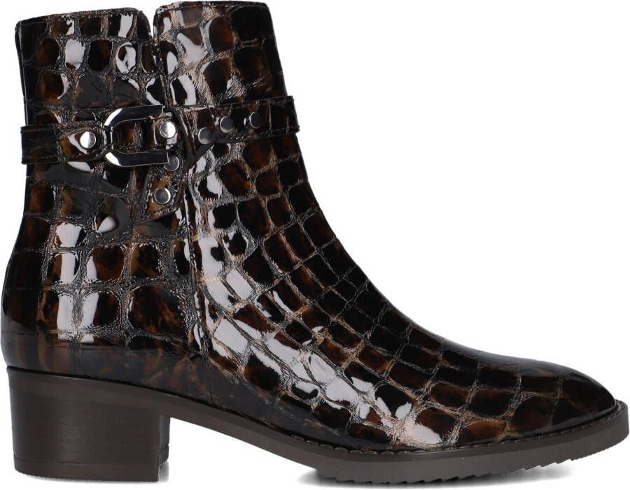 GABOR Enkellaarsjes Dames 511 Maat: 35 5 Materiaal: Lakleer Kleur: Bruin