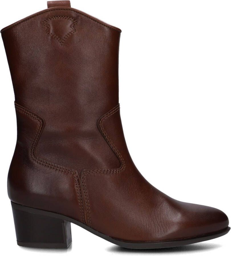 GABOR Enkellaarsjes Dames 681.2 Maat: 39 Materiaal: Leer Kleur: Cognac